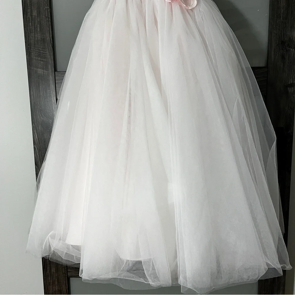 Joan Calabrese from Mon Cheri Girls' 14 Pink Ethereal Dress Flower Girl Glinda - Picture 11 of 14